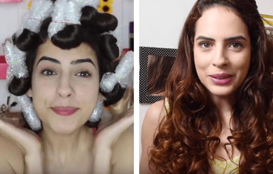Curl Hair With Bubble Wrap