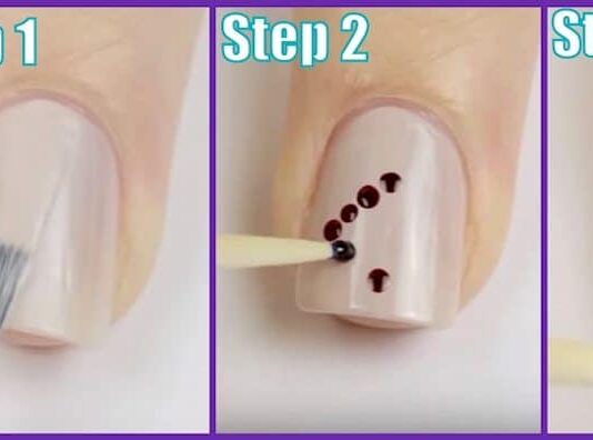 Get trendy nail art using toothpick!!