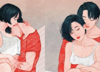 Beautiful Portraits by a Korean Artists symbolising Love and Affection