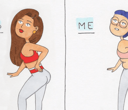 Sketch representing challenges faced by women in her daily life