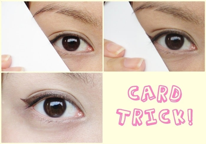 eyeliner card tricks