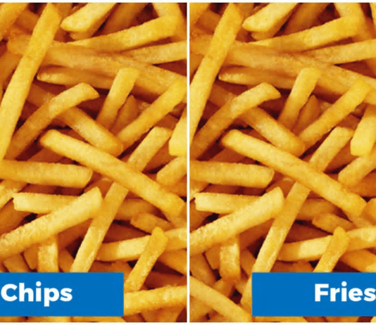 10 Food Items with different names in UK and USA