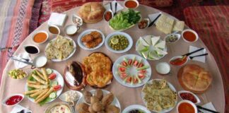 Friends with breakfast