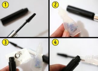 Remedy for dried mascara