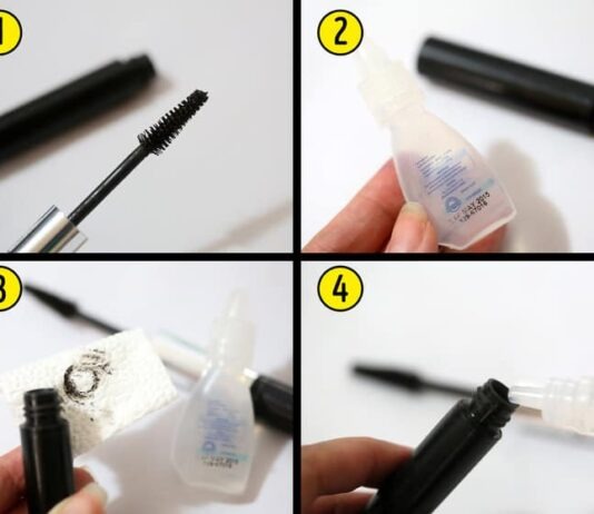 Remedy for dried mascara