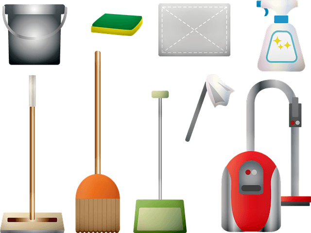 cleaning supplies, vacuum, broom cleaning supplies, vacuum, broom