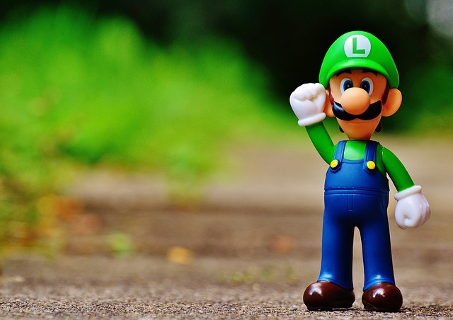luigi, figure, play
