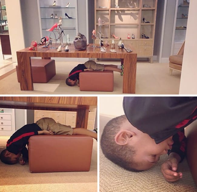 Pictures that prove kids can sleep anywhere