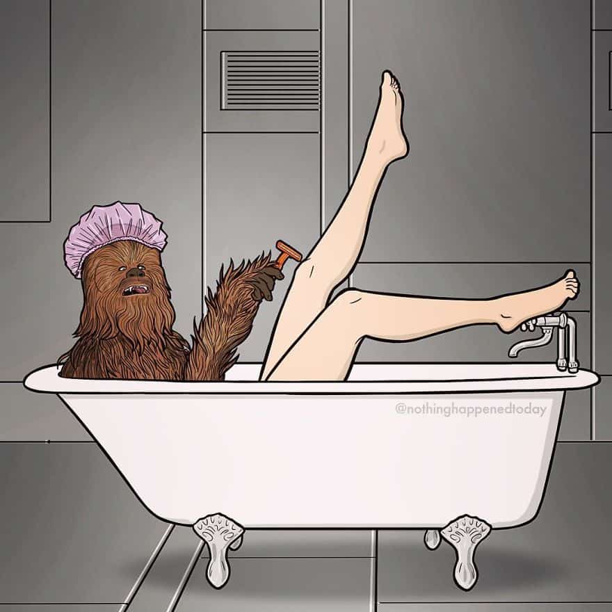 Cartoon character's secret life