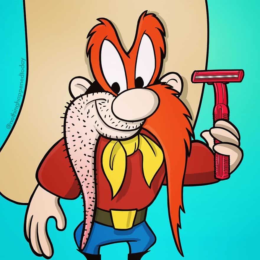 Cartoon character's secret life