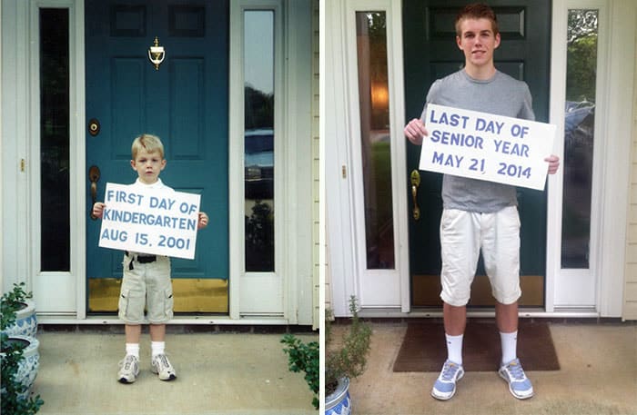 Time Travels Fast From First Day To Last Day Of School