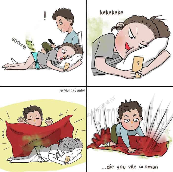 Comics That Depict What Is The Result Of Getting Too Much Comfortable In A Relationship