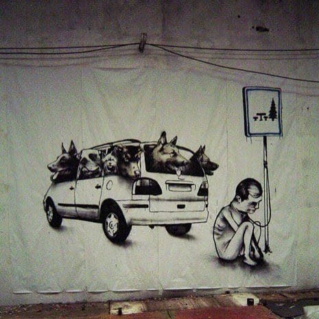 These Paintings portray the harsh reality of the present world