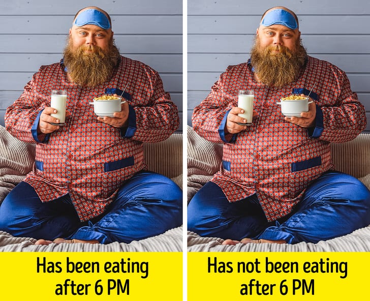 When to eat food at night