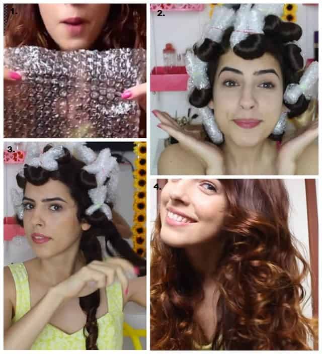 Curl Hair With Bubble Wraps