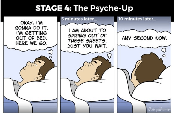 Hilarious illustrations on morning