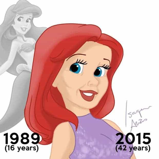 Disney princesses would look like in their old
