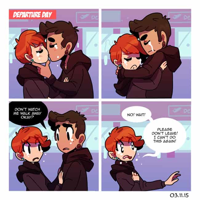 Happy and sad reality of long distance relationship