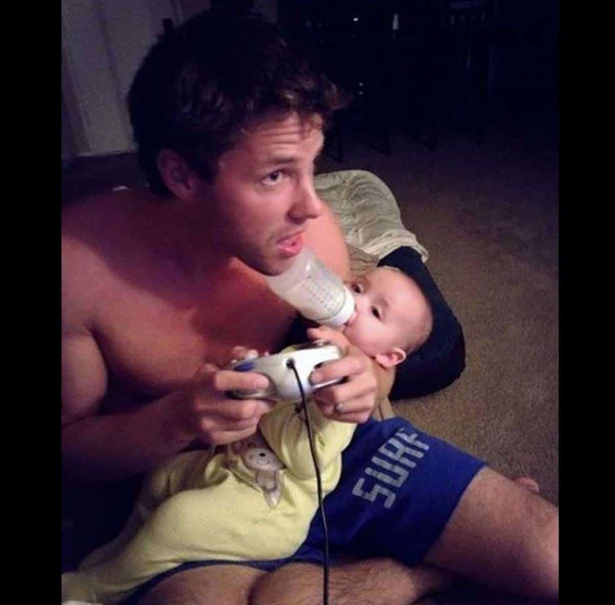 Never leave kid alone with dad