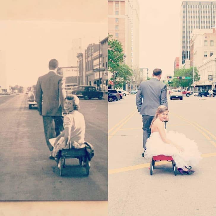 Recreated Photos From The Old Days