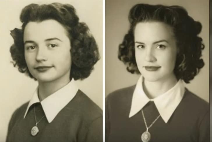 Some Recreated Photos From The Old Days That Connect Grandchildren  With Their Family's History