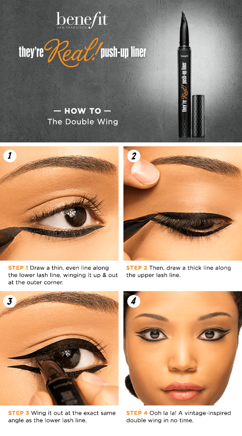 Double Winged Eyeliner Styles