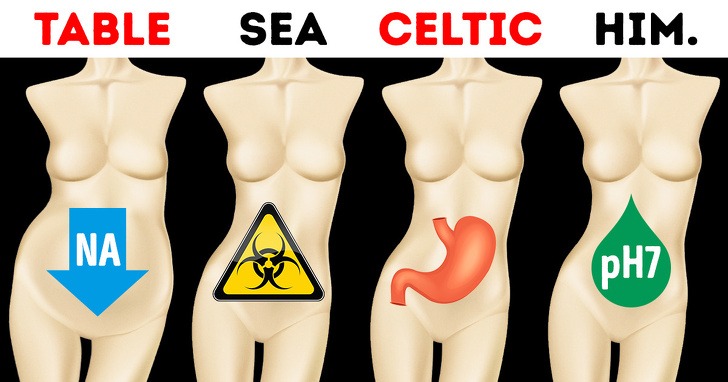 8 types of salts that influence your health