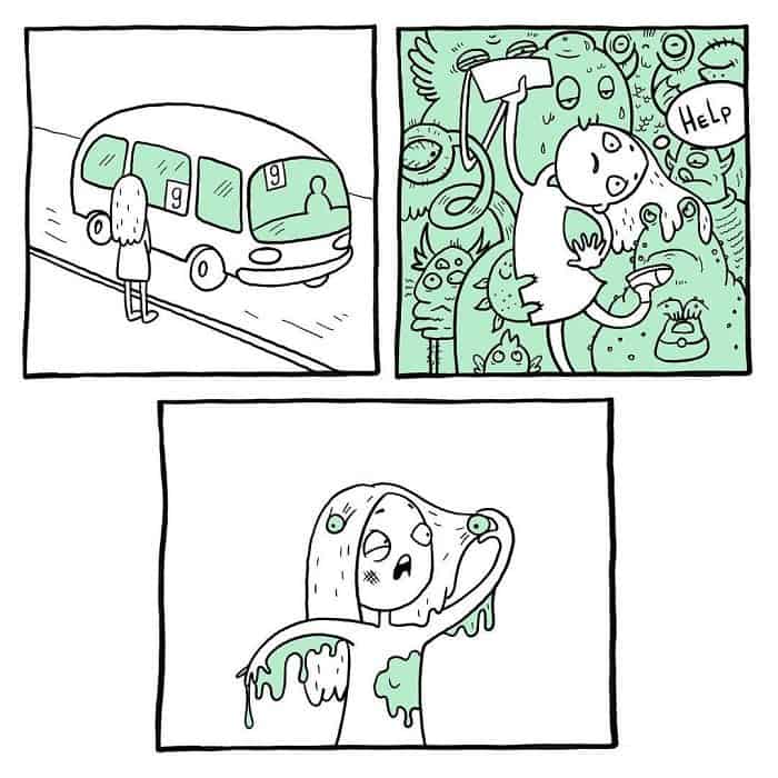 Girl's problem illustrations- Russian Artist Portrays A Girl's Life