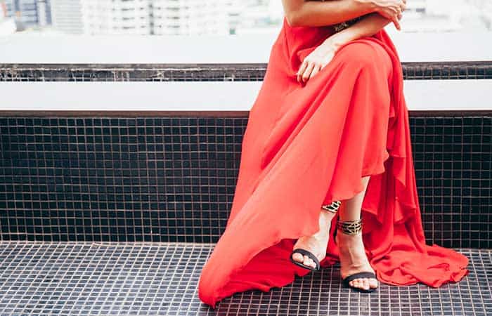 3. Wriggling Into Long Skirts