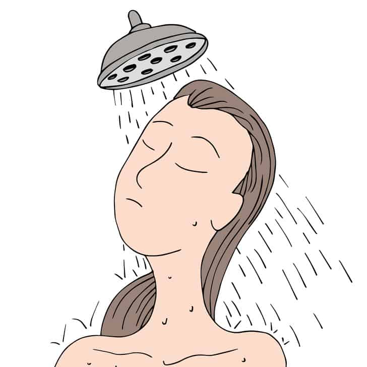 unhealthy shower habits