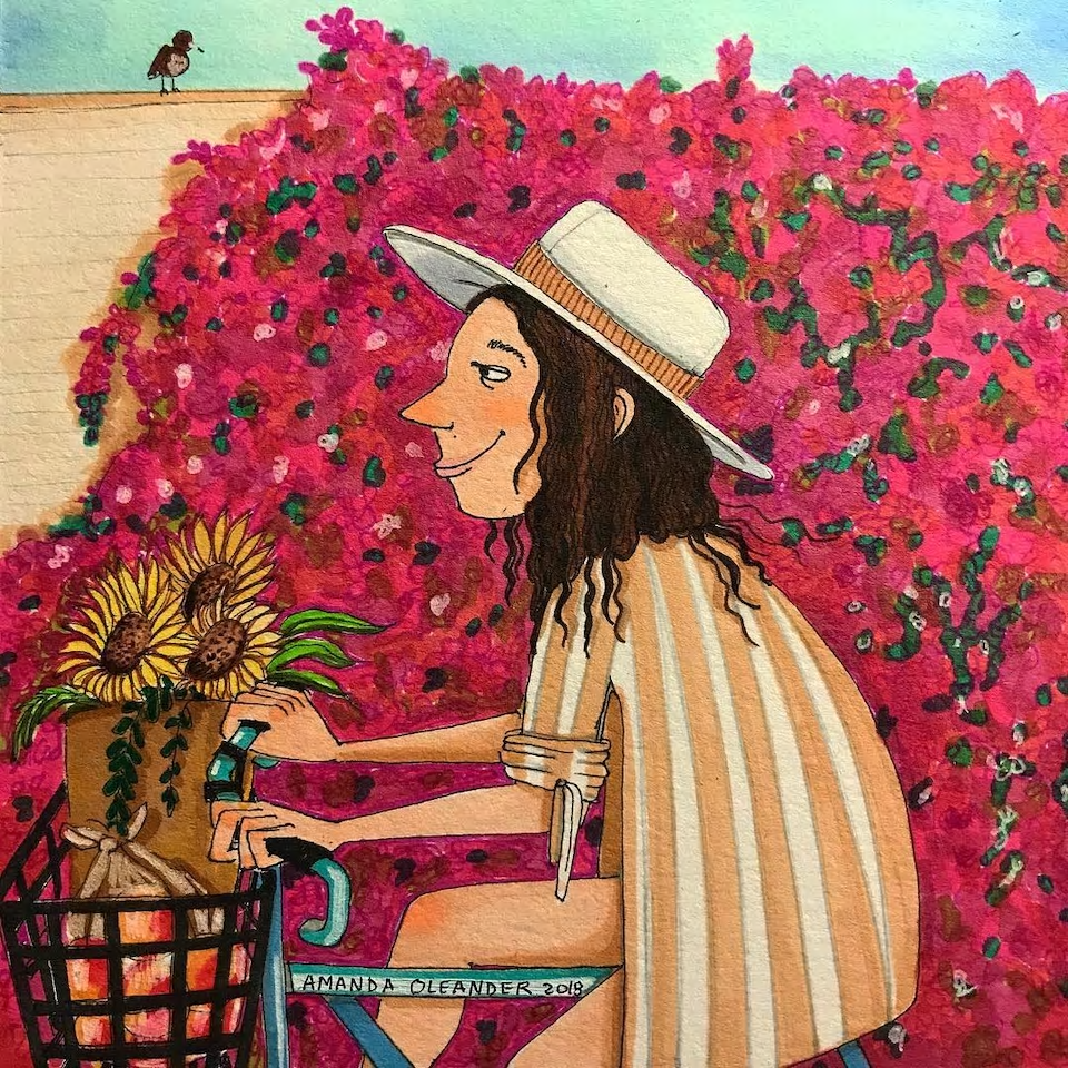 Illustration of living alone