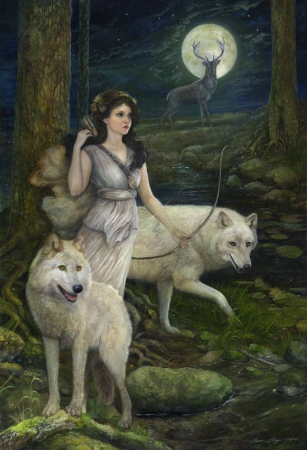Artemis, the Goddess of Wilderness. Source: Pinterest