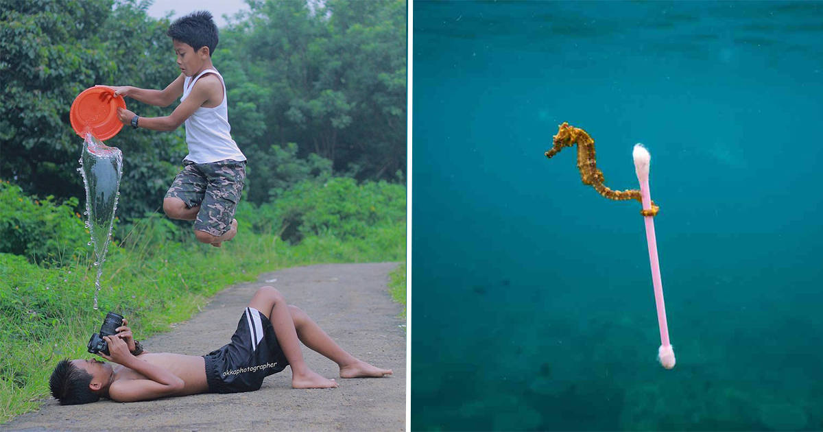 Photographers make efforts to take perfect pictures