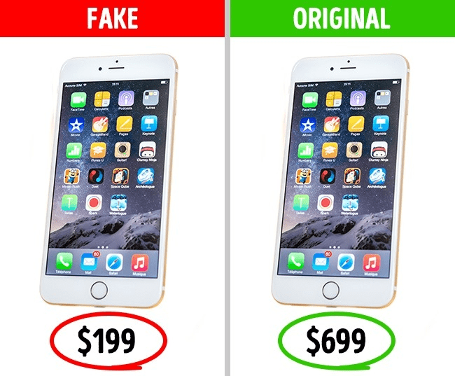 Fake vs original: 11 signs difference between the fake and original products