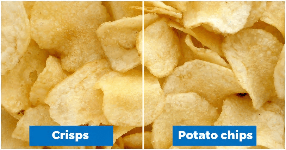10 Food Items with different names in UK and USA