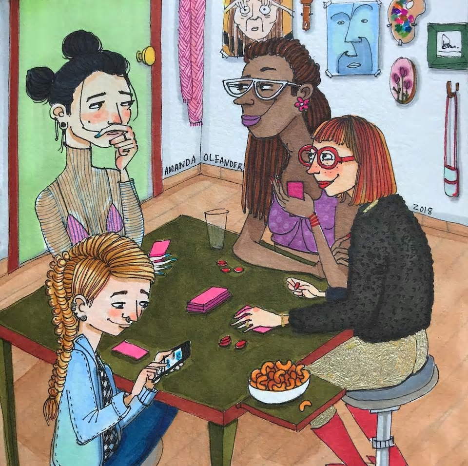 Illustration of living alone