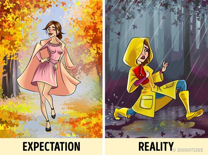 12 Problems girls face during fall season