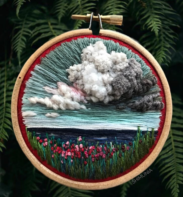 Embroidery into a masterpieces