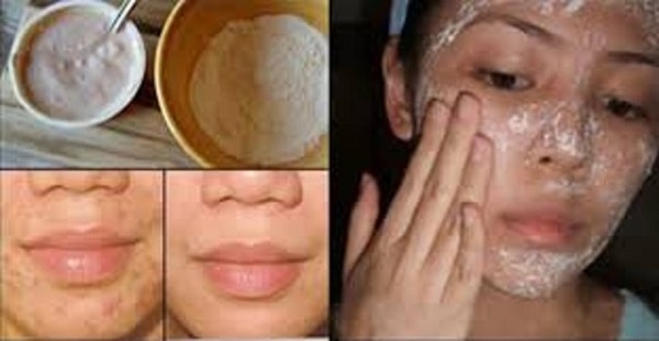 Natural face mask to remove wrinkles and scars