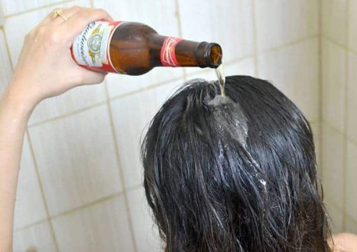 Use beer to get silky hair at home