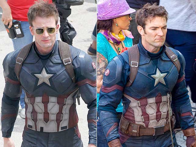 Character: Captain America; Actor: Chris Evans, Stunt Double: Sam Hargrave