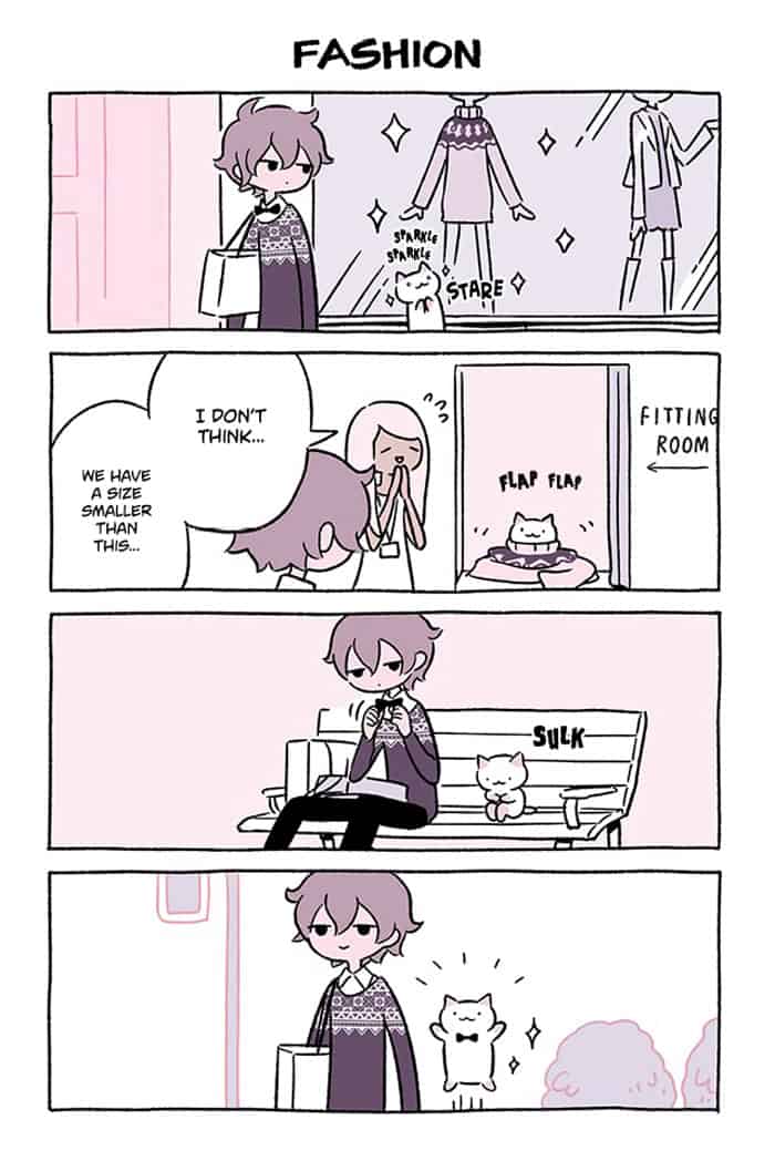 Adorable Cat Comic Created By A Japanese Artist