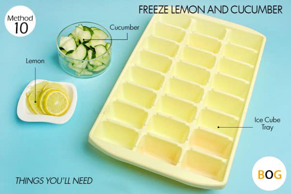 Potato Cucumber Ice Cubes For Dark Spots