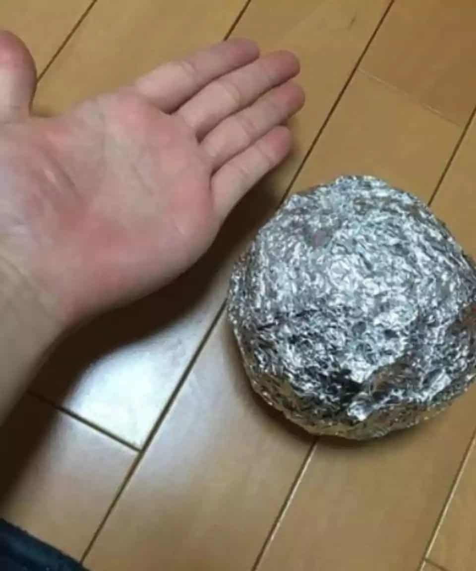 Polished Aluminium foil ball