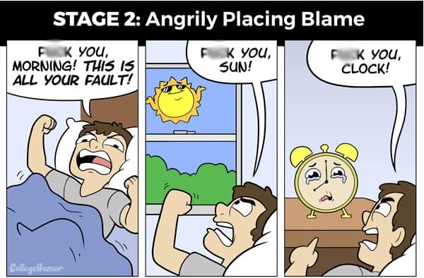 Hilarious illustrations on morning