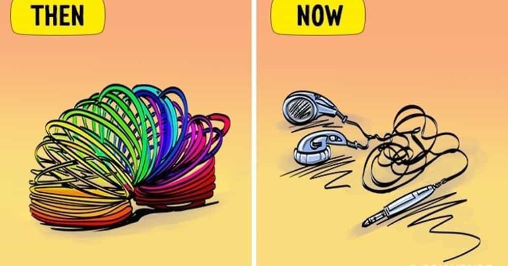 Illustrations that depict the modern children's life