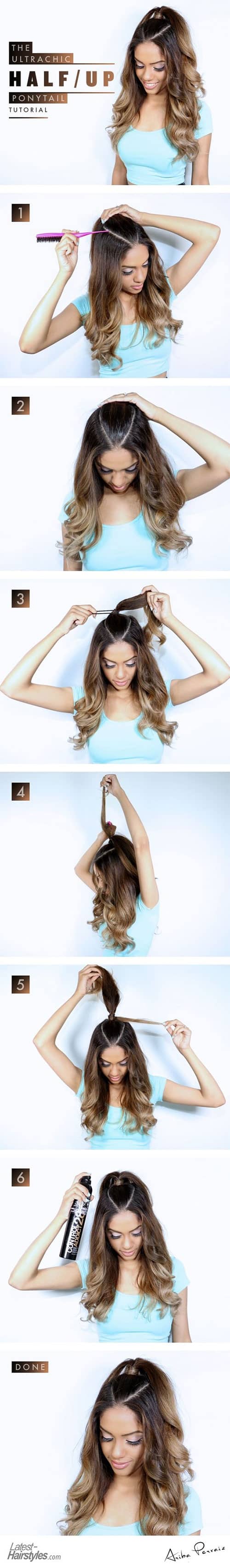 High Ponytail Hairstyle
