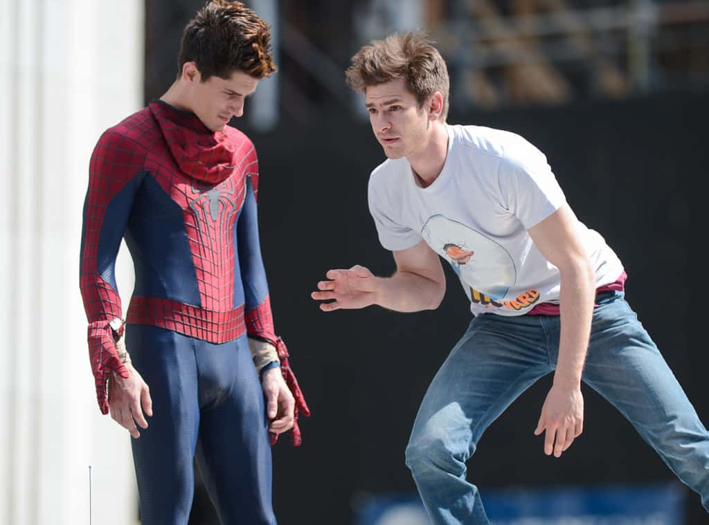 Character: Spiderman; Actor: Andrew Garfield, Stunt Double: William Spencer