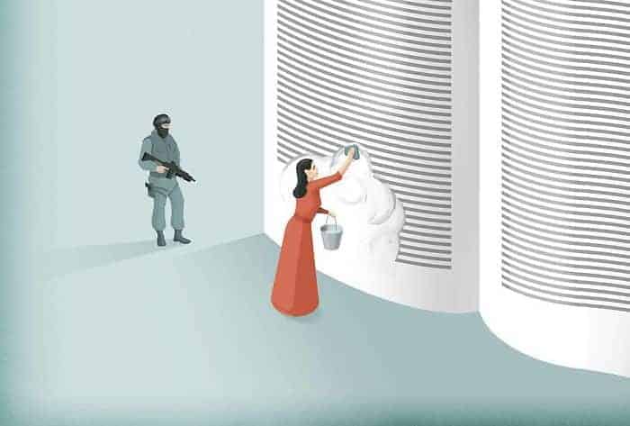 Illustrations on the dark hypocrisy of our Society