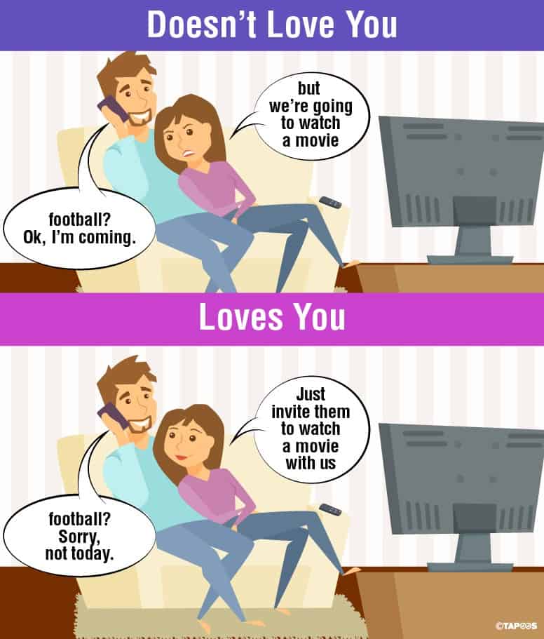 Things men do when they are in love